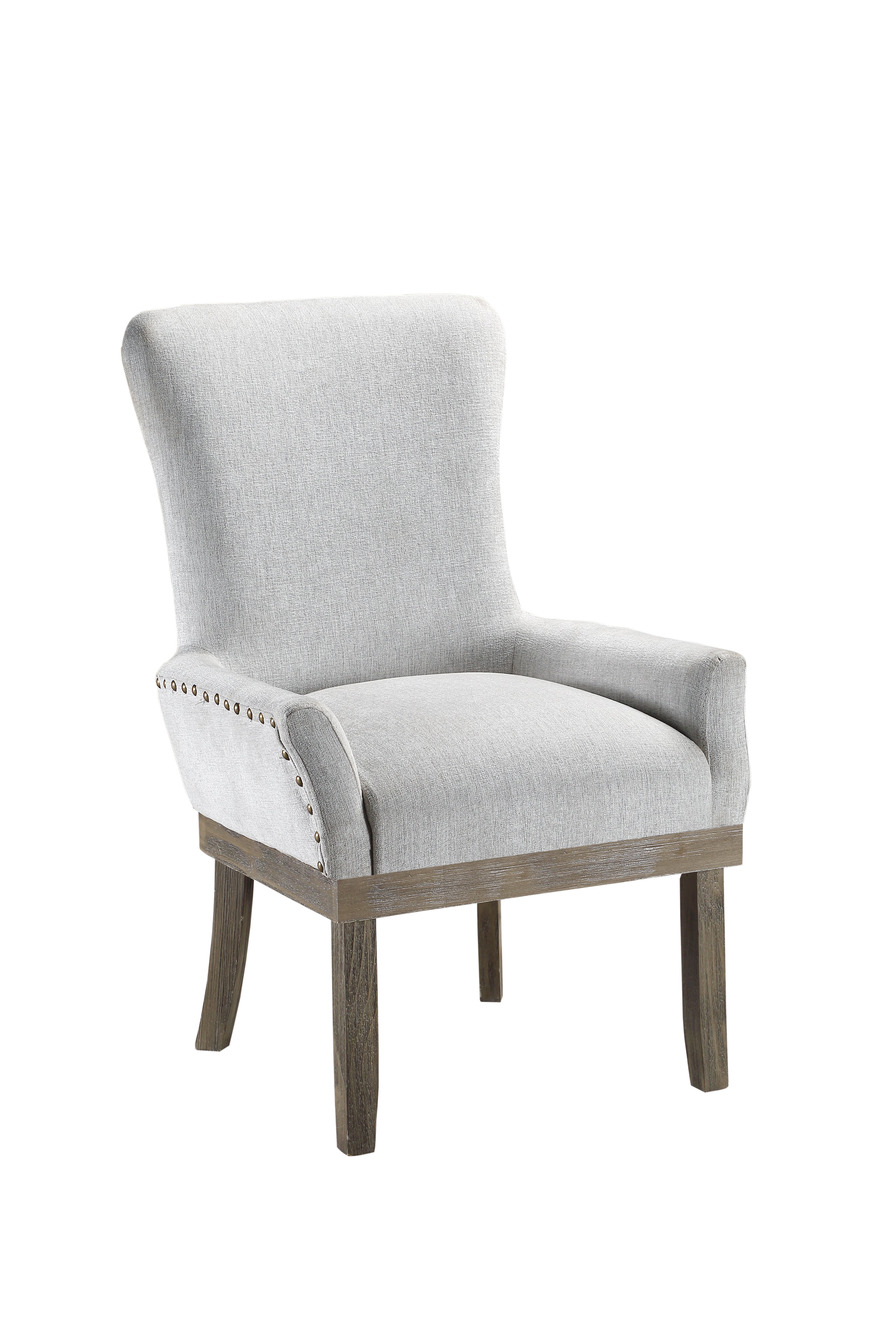 ACME Landon Arm Chair (1Pc), Gray Linen DN00952