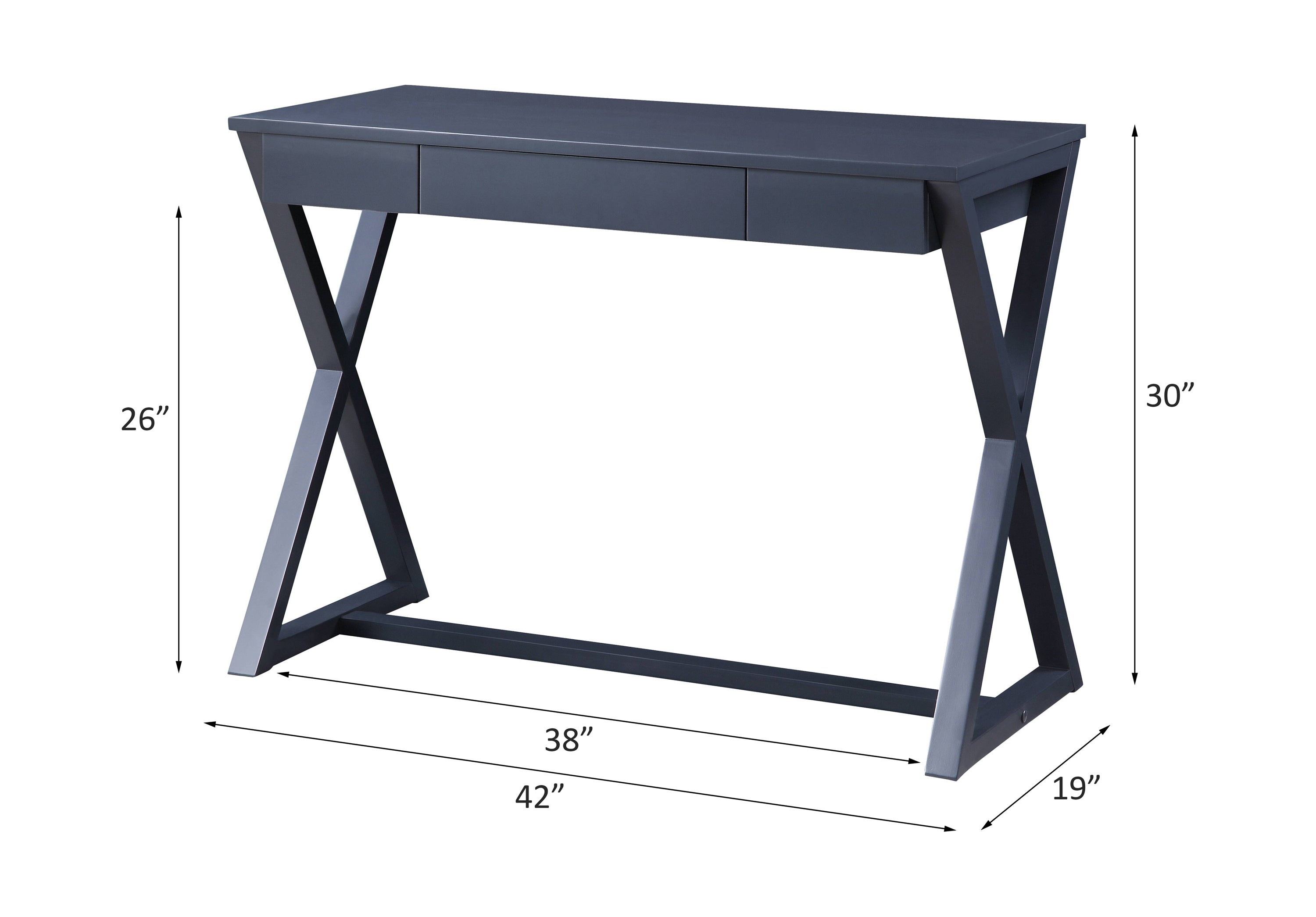 ACME Nalo Writing Desk, Black OF00174