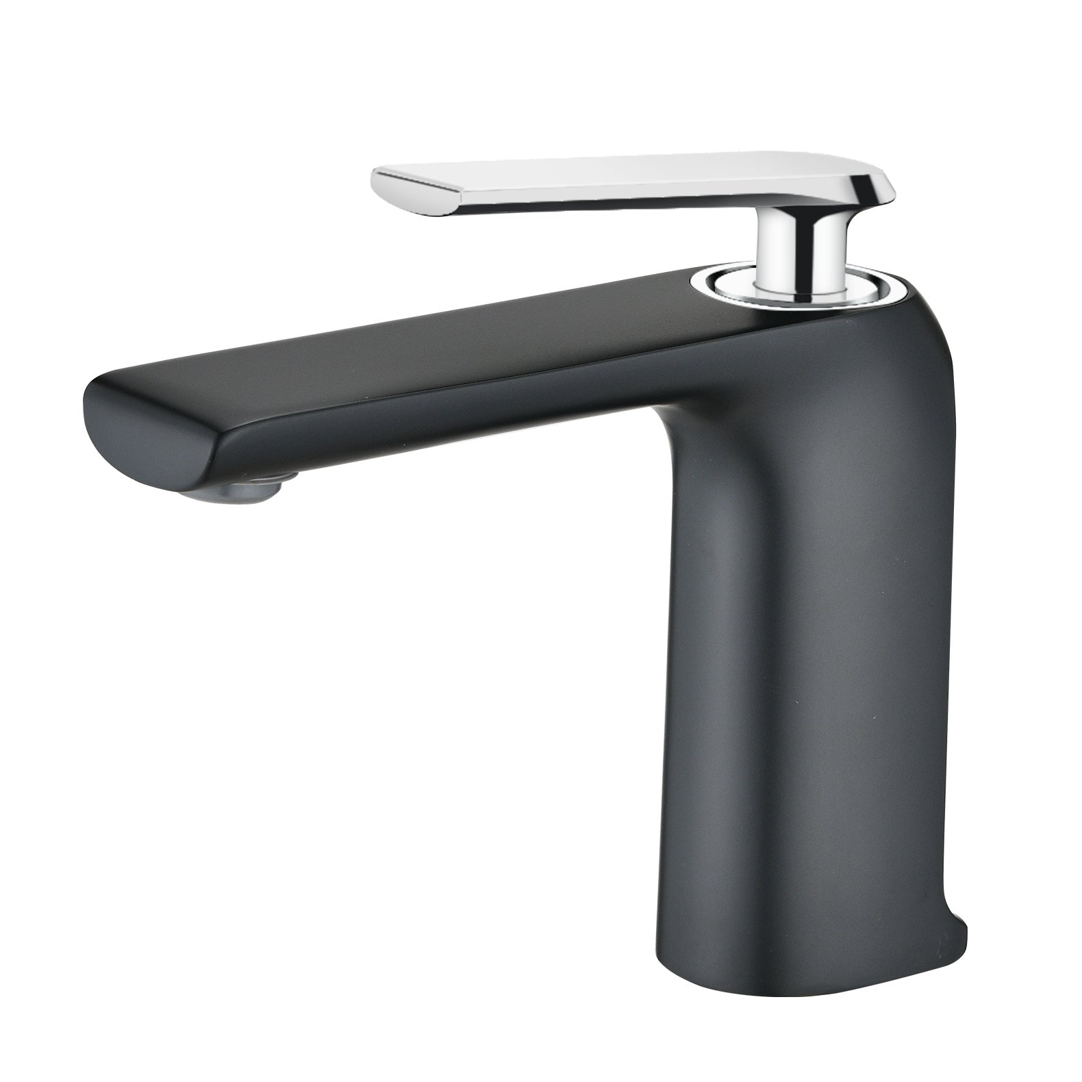 Single Hole Bathroom Faucet in Matte Black