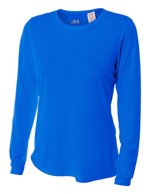 Ladies' Long Sleeve Cooling Performance Crew Shirt - LIGHT YELLOW - XS