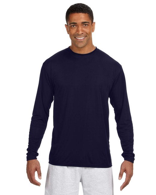 Men's Cooling Performance Long Sleeve T-Shirt - ATHLETIC ORANGE - S