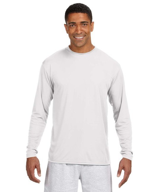 Men's Cooling Performance Long Sleeve T-Shirt - ATHLETIC ORANGE - S