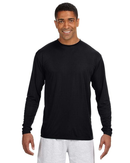 Men's Cooling Performance Long Sleeve T-Shirt - ATHLETIC ORANGE - S