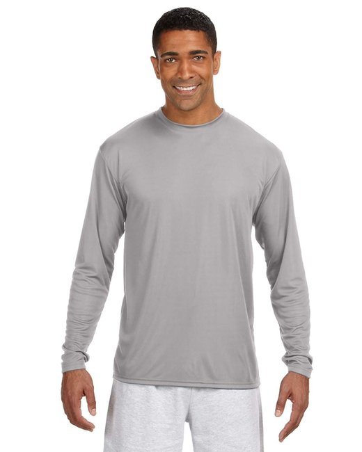 Men's Cooling Performance Long Sleeve T-Shirt - ATHLETIC ORANGE - S