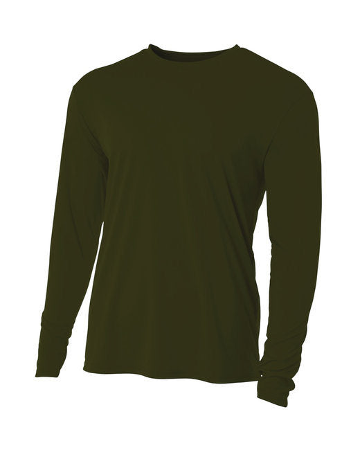 Men's Cooling Performance Long Sleeve T-Shirt - ATHLETIC ORANGE - S