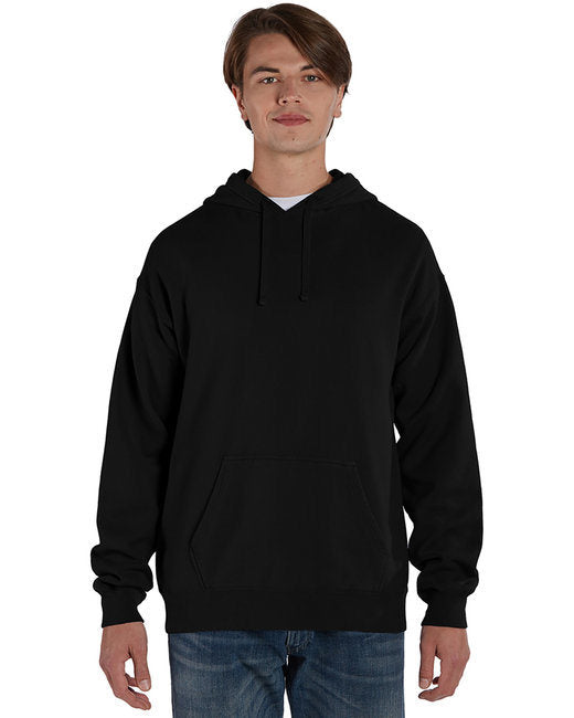 Unisex Pullover Hooded Sweatshirt - BLACK - S