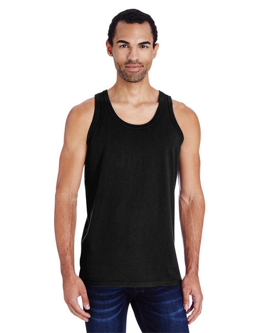 Unisex Garment-Dyed Tank - BLACK - S