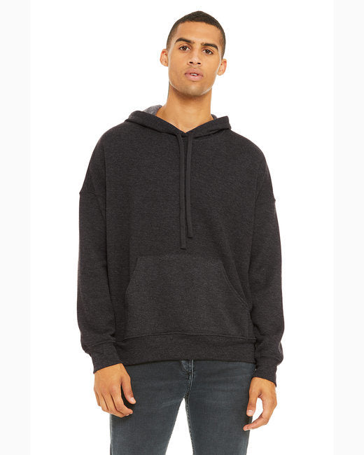 Unisex Sponge Fleece Pullover DTM Hoodie - DARK GREY - XS