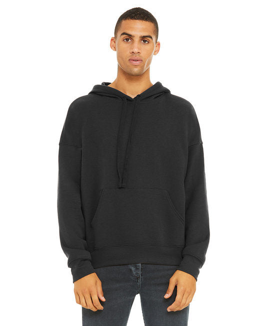 Unisex Sponge Fleece Pullover DTM Hoodie - DARK GREY - XS