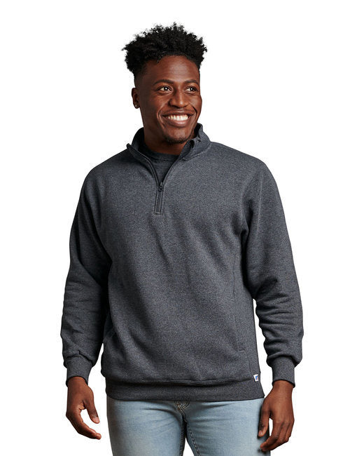 Unisex Dri-Power® Quarter-Zip Fleece - BLACK - S