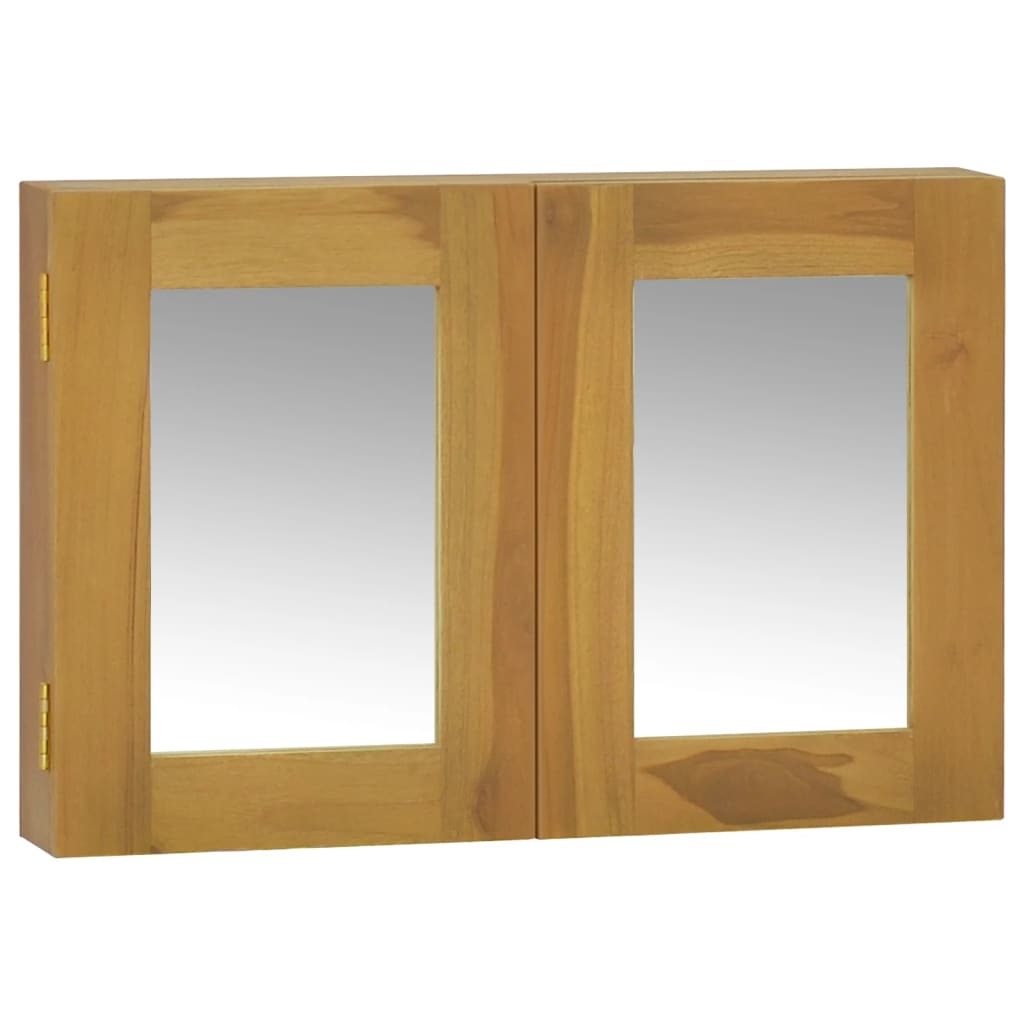 Mirror Cabinet 23.6"x3.9"x15.7" Solid Wood Teak