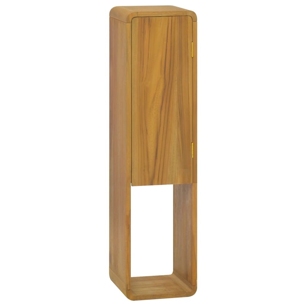 Wall-mounted Bathroom Cabinet 9.8"x9.8"x39.4" Solid Wood Teak