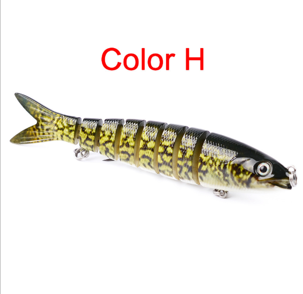 Pike Fishing Lures Artificial Multi Jointed Sections Hard Bait Trolling Pike Carp Fishing Tools