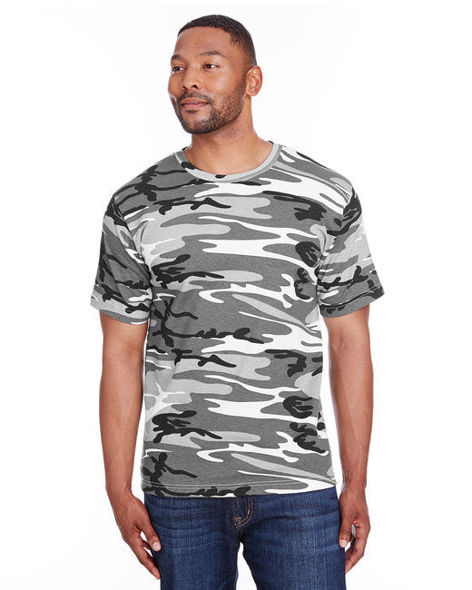 Men's Camo T-Shirt - BLUE WOODLAND - S