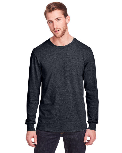 Adult ICONIC™ Long Sleeve T-Shirt - BLACK INK - S