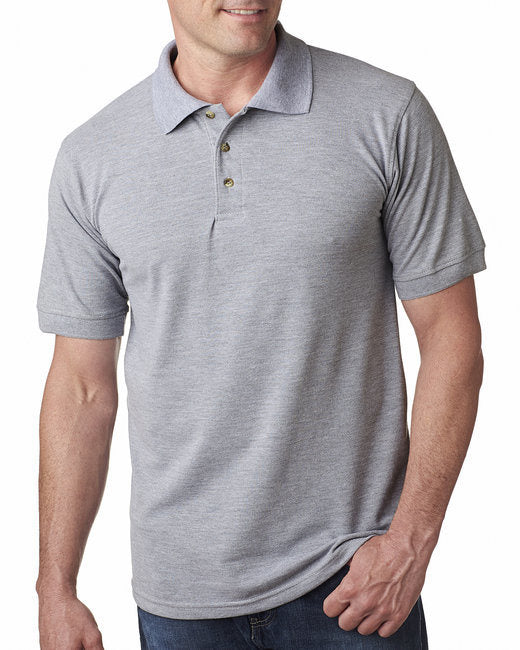 Adult 6.1 oz.; Cotton Piqué Polo - BLACK - S