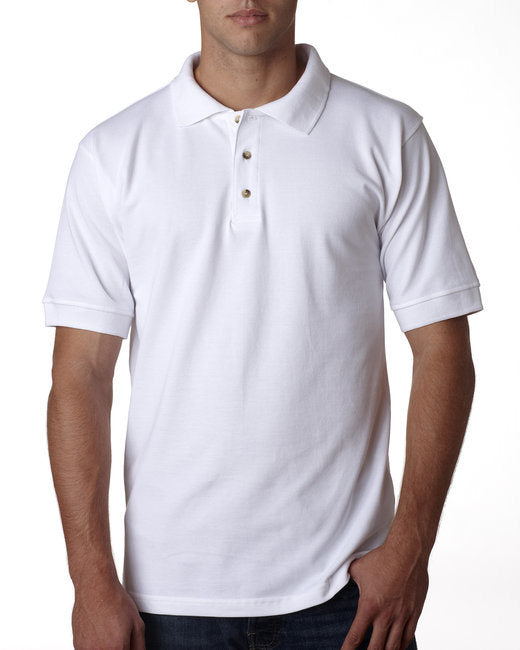 Adult 6.1 oz.; Cotton Piqué Polo - BLACK - S