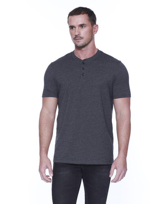 Men's Tri-Blend Henley - WHITE - XS