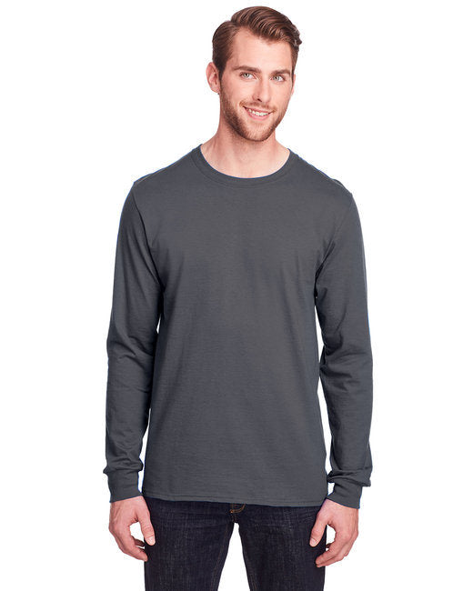 Adult ICONIC™ Long Sleeve T-Shirt - BLACK INK - S