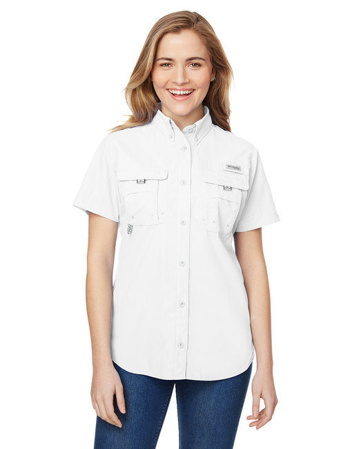 Ladies' Bahama™ Short-Sleeve Shirt - WHITE - XS
