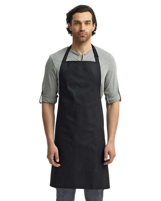 Unisex "Colours" Sustainable Bib Apron - BLACK - OS