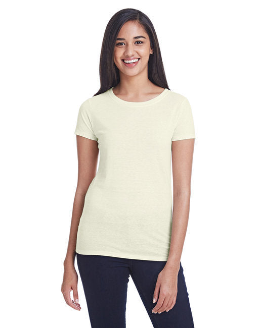 Ladies' Triblend Short-Sleeve T-Shirt - CREAM TRIBLEND - 2XL