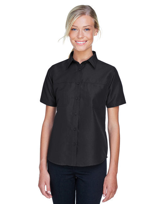 Ladies' Key West Short-Sleeve Performance Staff Shirt - BLACK - S