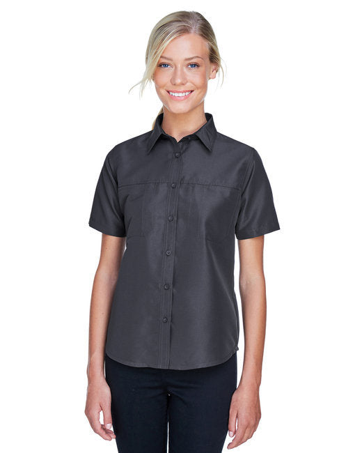 Ladies' Key West Short-Sleeve Performance Staff Shirt - BLACK - S