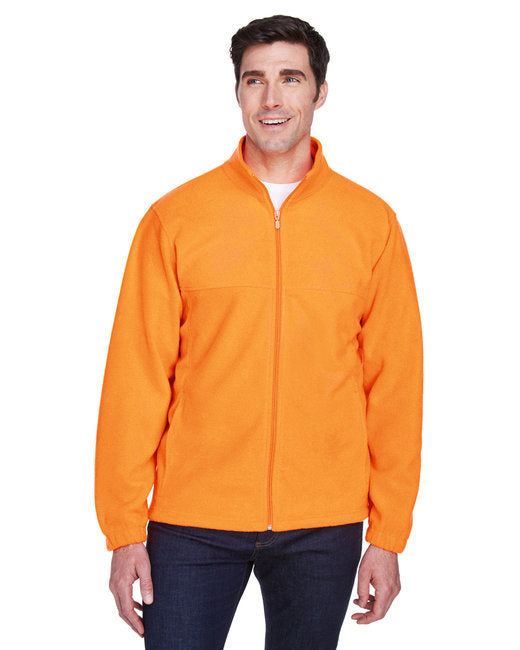 Men's 8 oz. Full-Zip Fleece - BLACK - 5XL