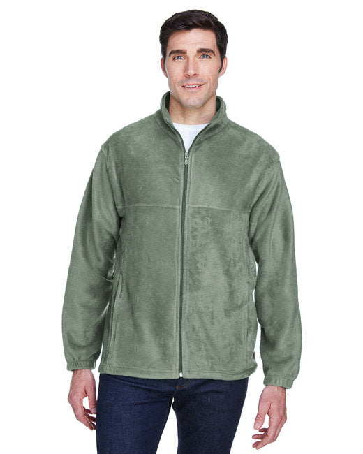 Men's 8 oz. Full-Zip Fleece - BLACK - 5XL