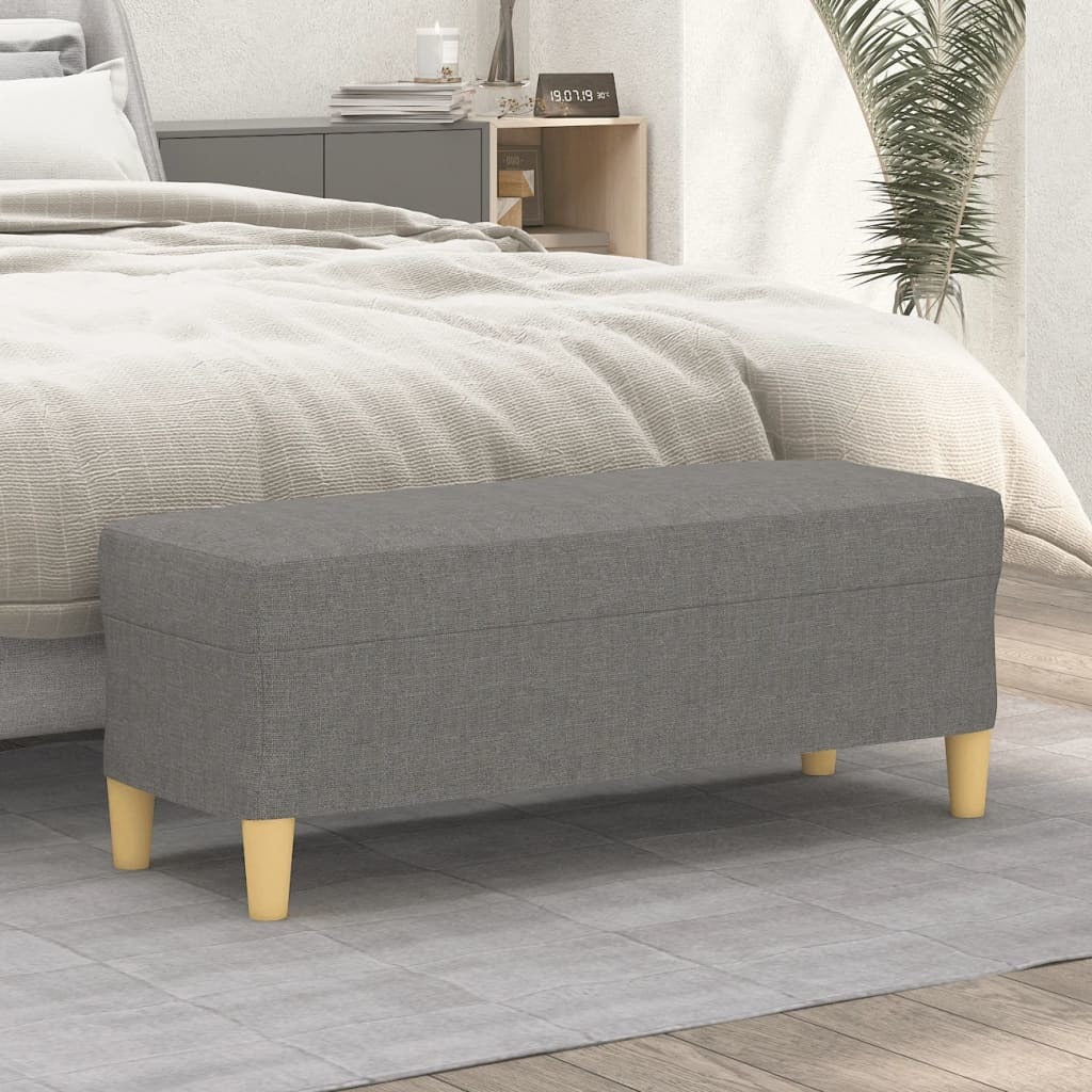 Bench Dark Gray 39.4"x13.8"x16.1" Fabric