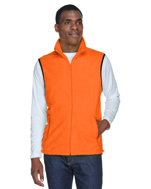 Adult 8 oz. Fleece Vest - SAFETY ORANGE - S