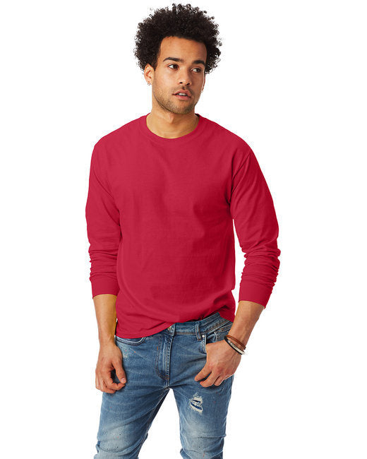 Unisex 6.1 oz. Tagless® Long-Sleeve T-Shirt - ASH - S