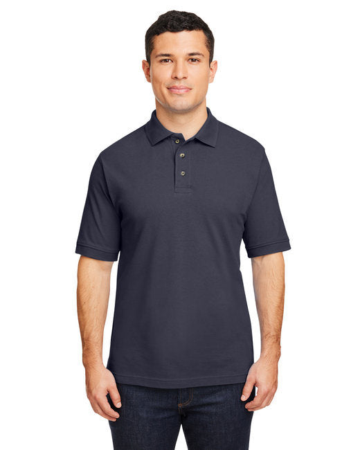 Men's 6 oz. Ringspun Cotton Piqué Short-Sleeve Polo - WHITE - 5XL