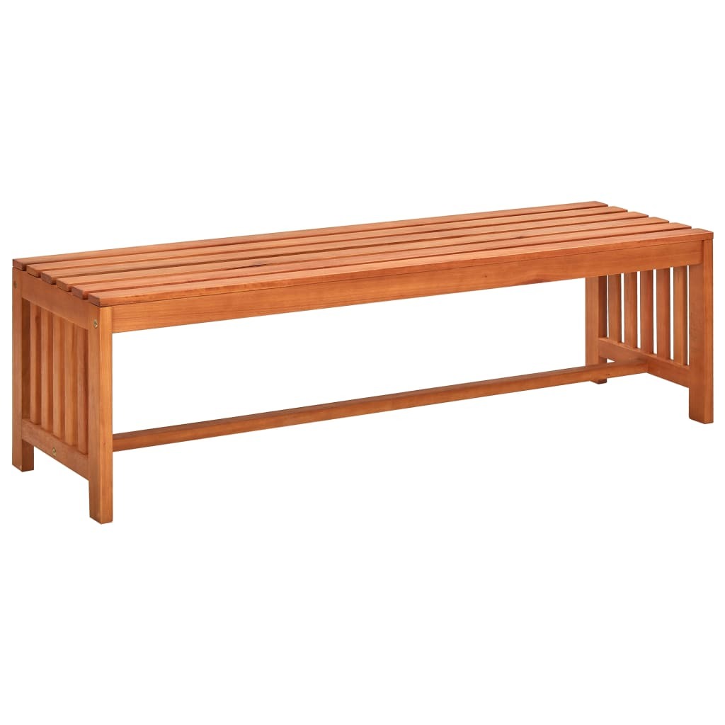 Patio Bench 51.2" Solid Eucalyptus Wood