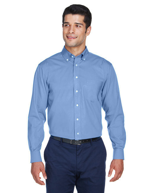 Men's Crown Woven Collection™ Solid Oxford - LIGHT BLUE - S