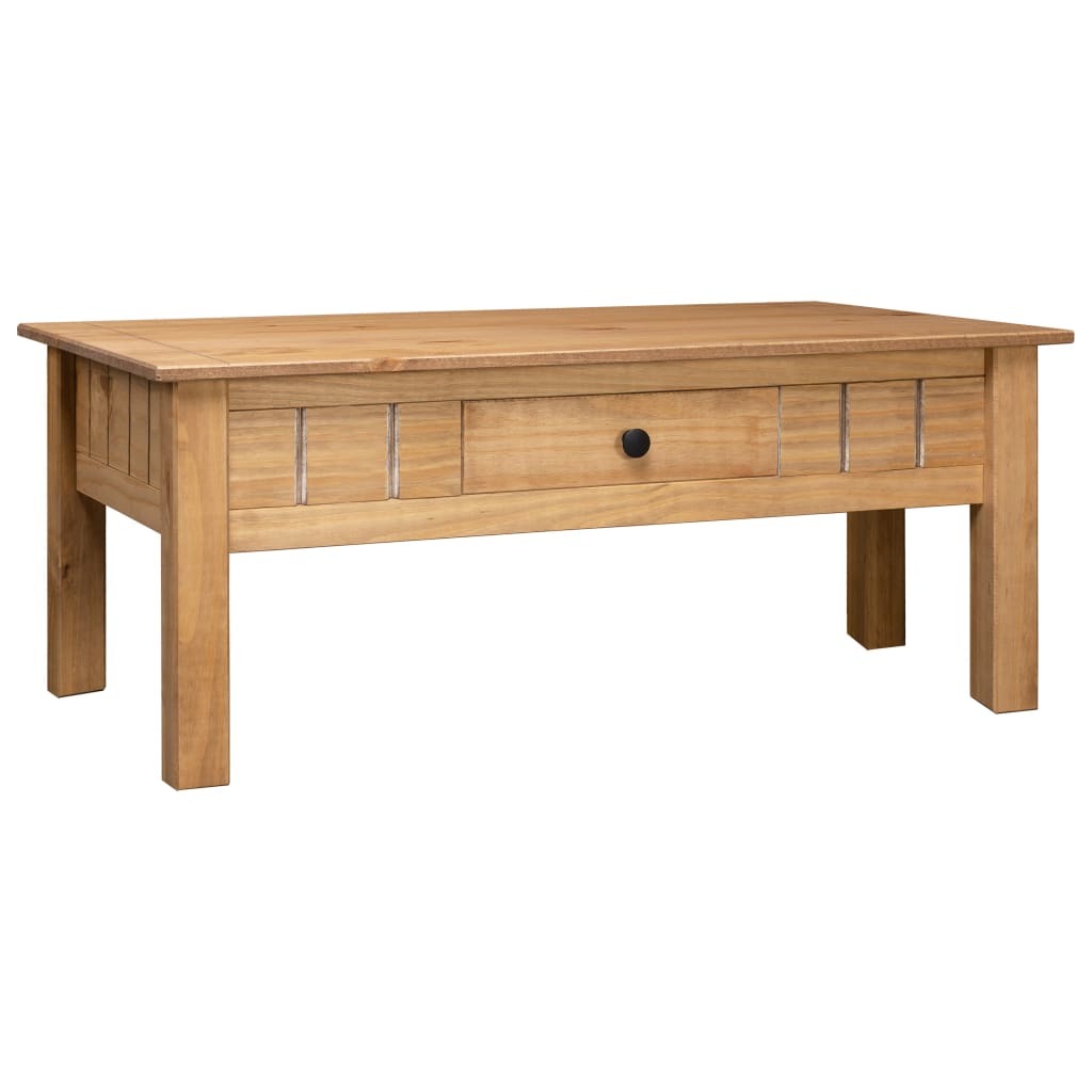 Coffee Table 39.4"x23.6"x17.7" Solid Pine Wood Panama Range