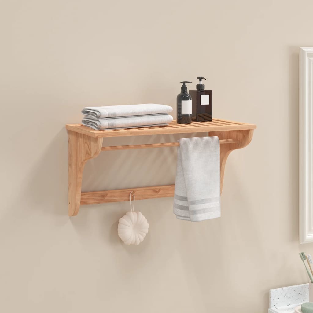 Towel Rack 23.6"x11.8"x13.8" Solid Wood Walnut