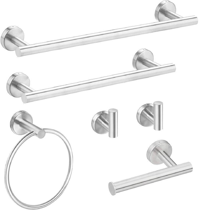 Wall Mount Stainless Steel Bathroom Towel Rack Set