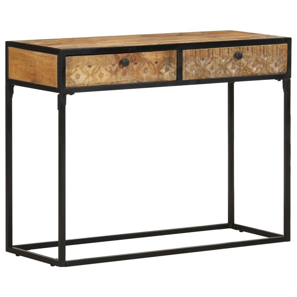 Console Table 39.4"x13.8"x29.5" Solid Mango Wood