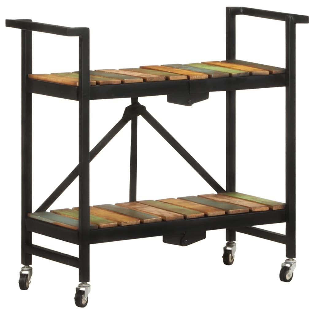 Kitchen Trolley 34.2"x14.2"x31.9" Solid Reclaimed Wood