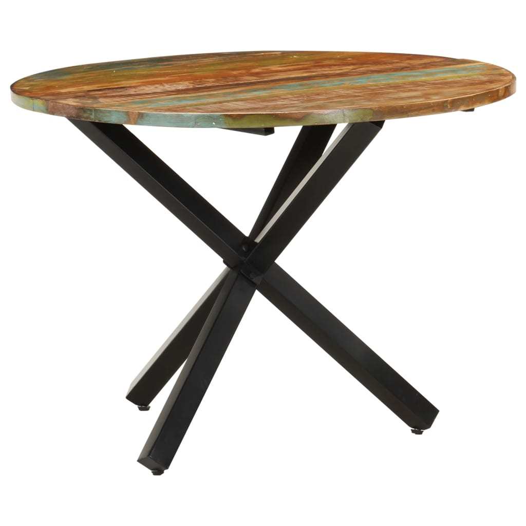 Dining Table Round 39.4"x39.4"x29.5" Solid Reclaimed Wood