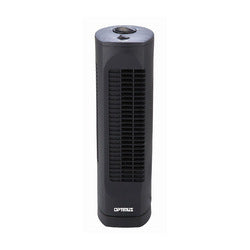 Optimus 17 in. Desktop Ultra Slim Oscillating Tower Fan-Black