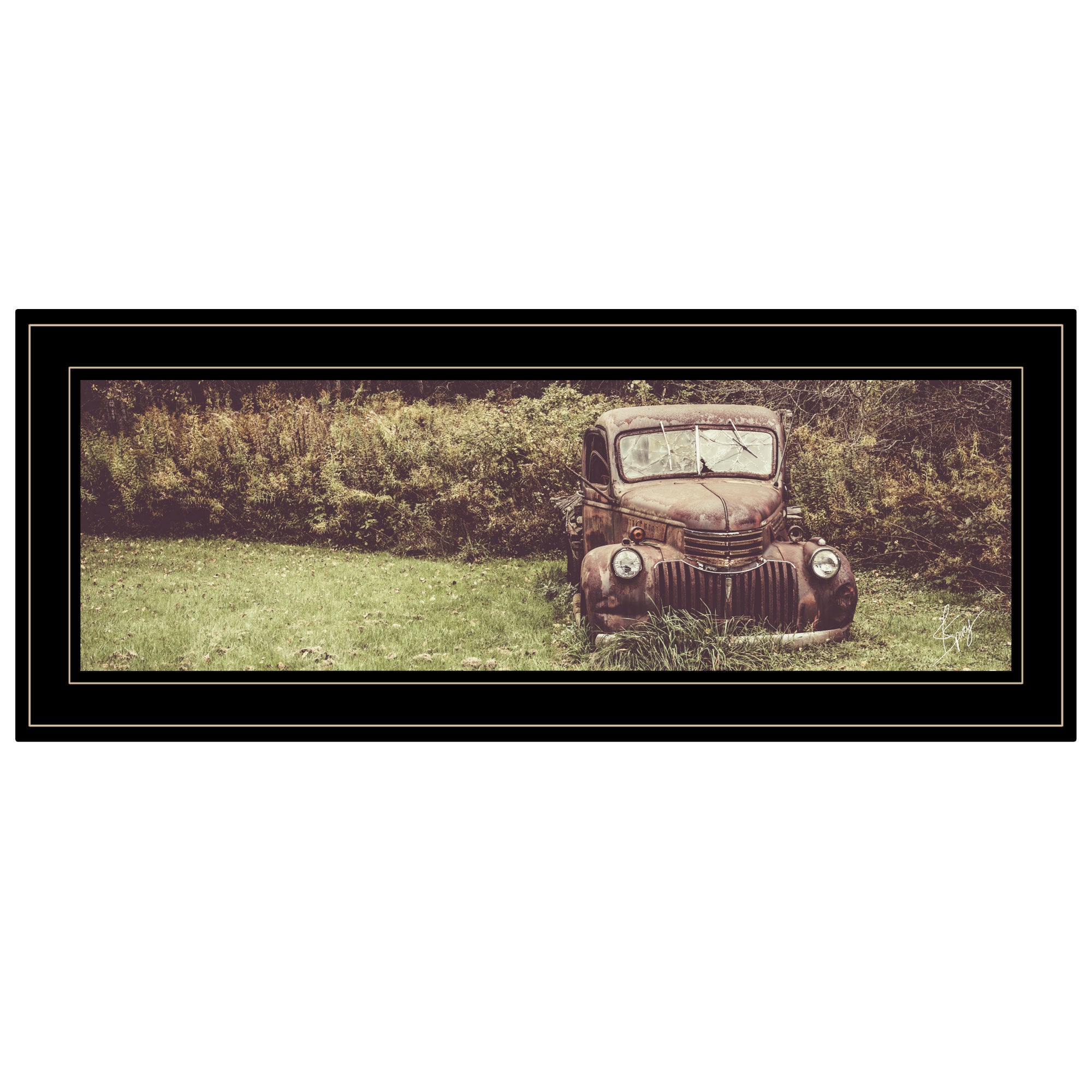 "Rusty Clearing" by Justin Spivey, Ready to Hang Framed Print, Black Frame