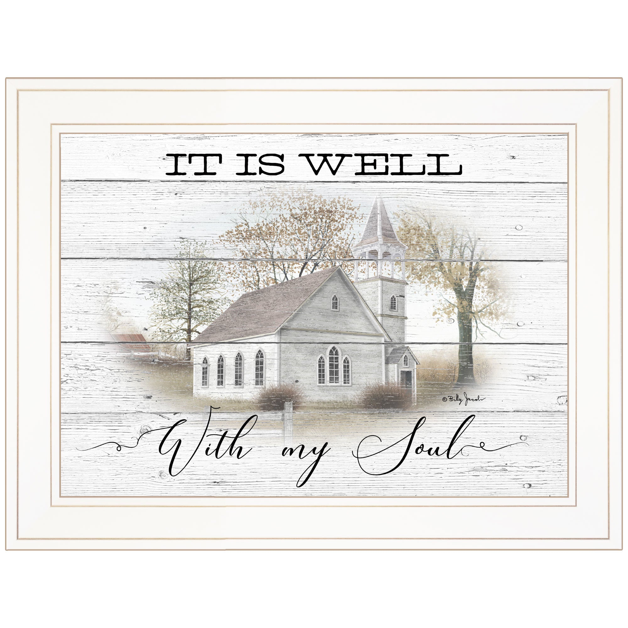 "It Is Well" By Billy Jacobs, Ready to Hang Framed Print, White Frame