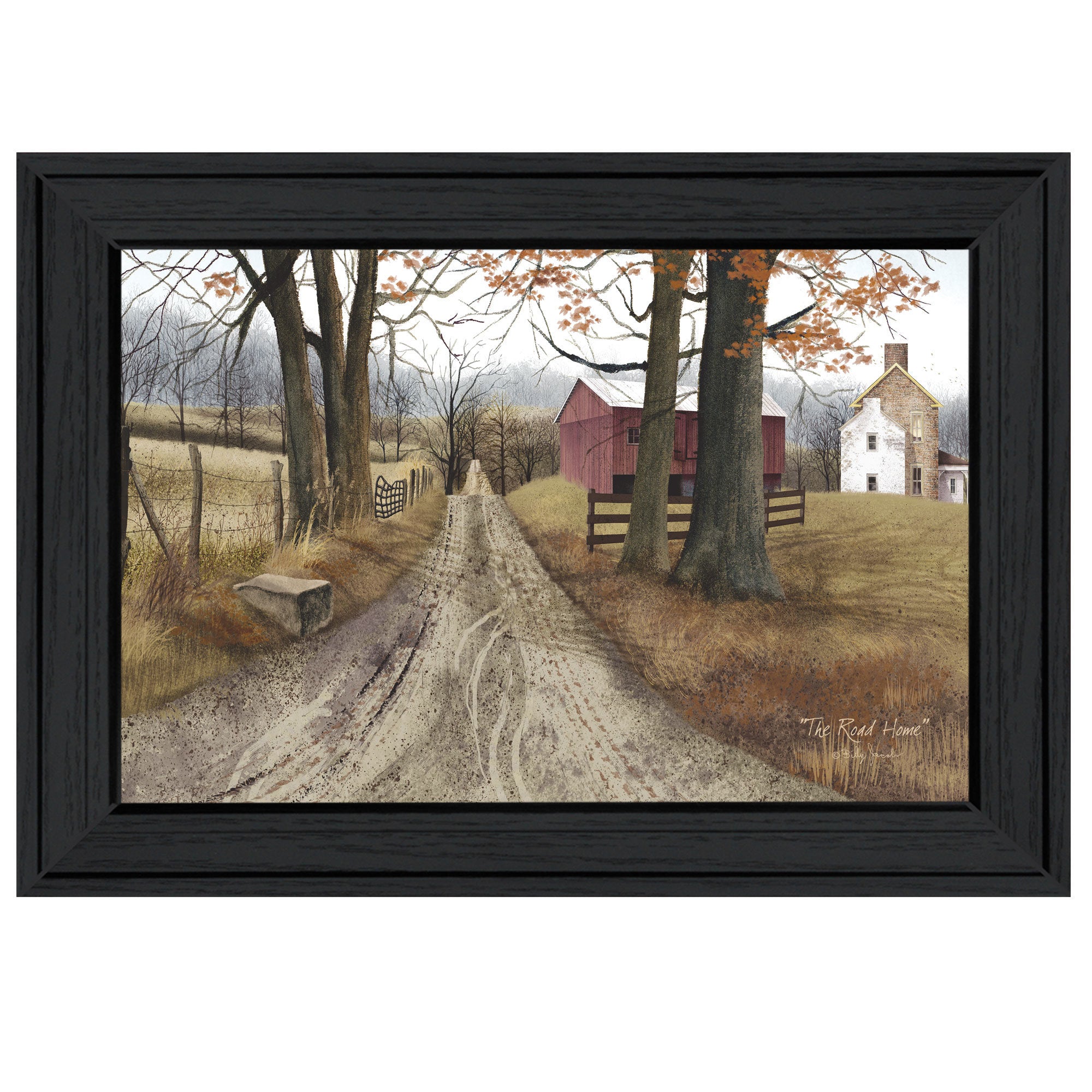 "The Road Home" By Billy Jacobs, Ready to Hang Framed Print, Black Frame