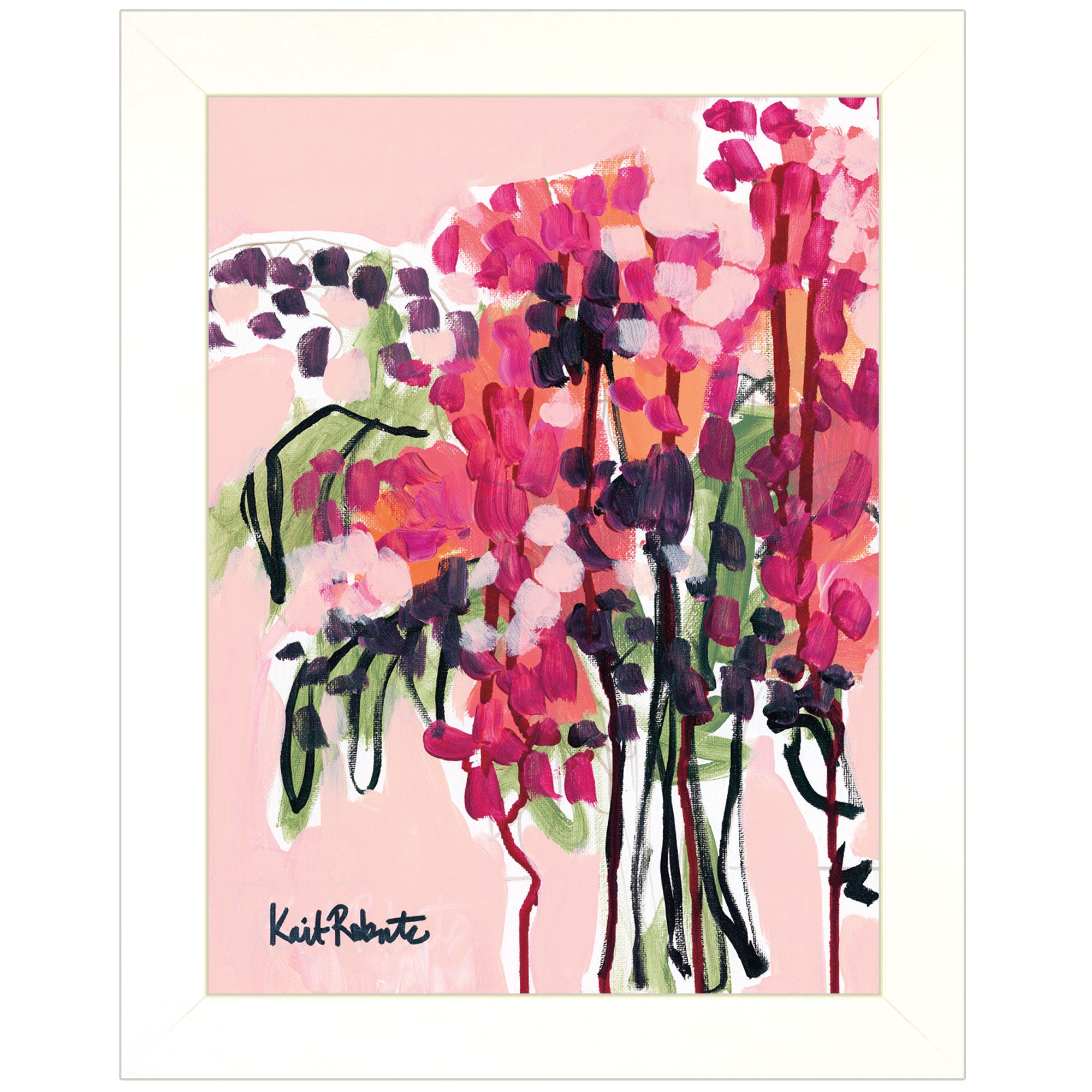 "Picked in a Field in Maine" by Kait Roberts, Ready to Hang Framed Print, White Frame