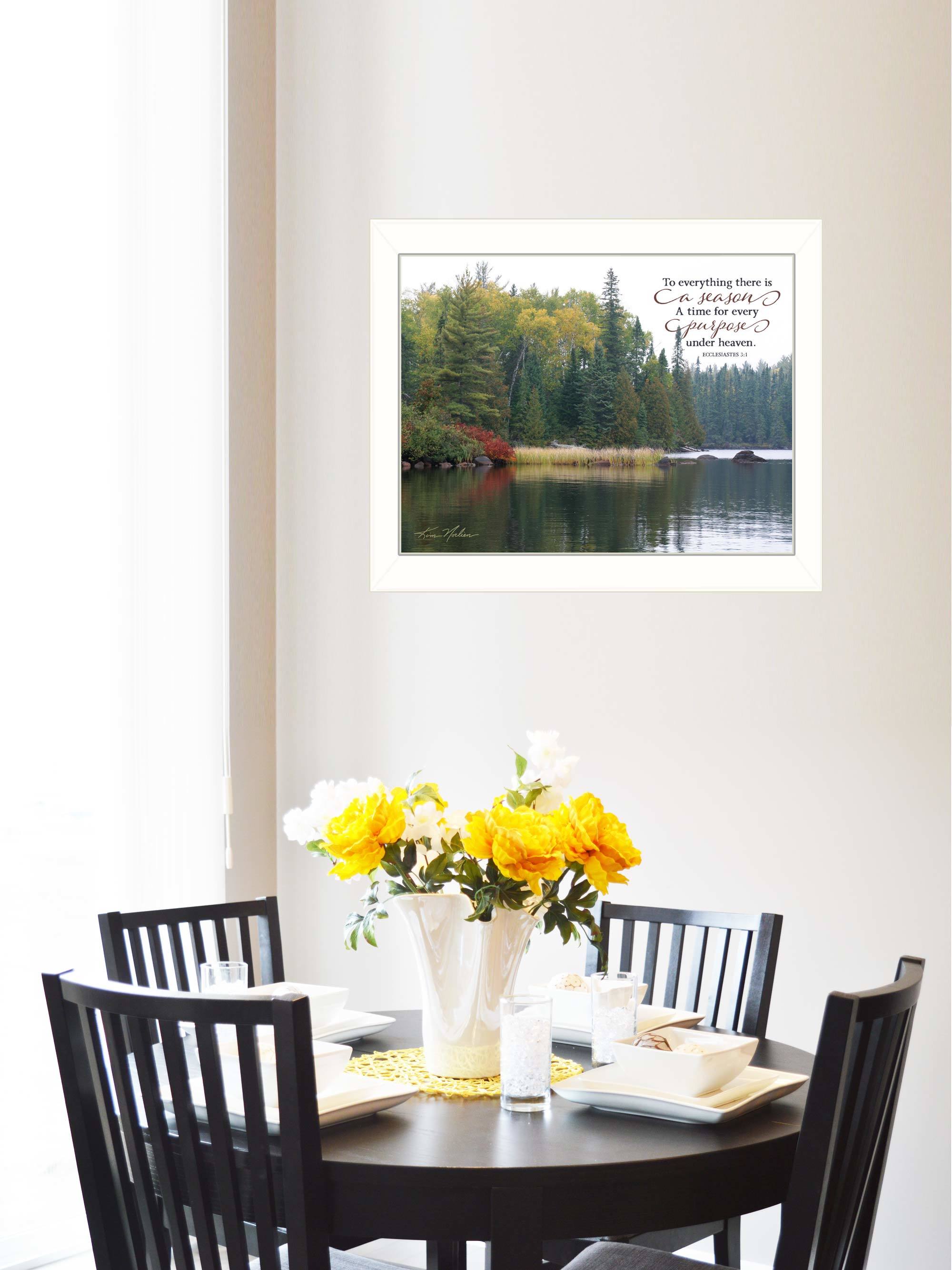 "To Everything There is a Season" by Kim Norlien, Ready to Hang Framed Print, White Frame