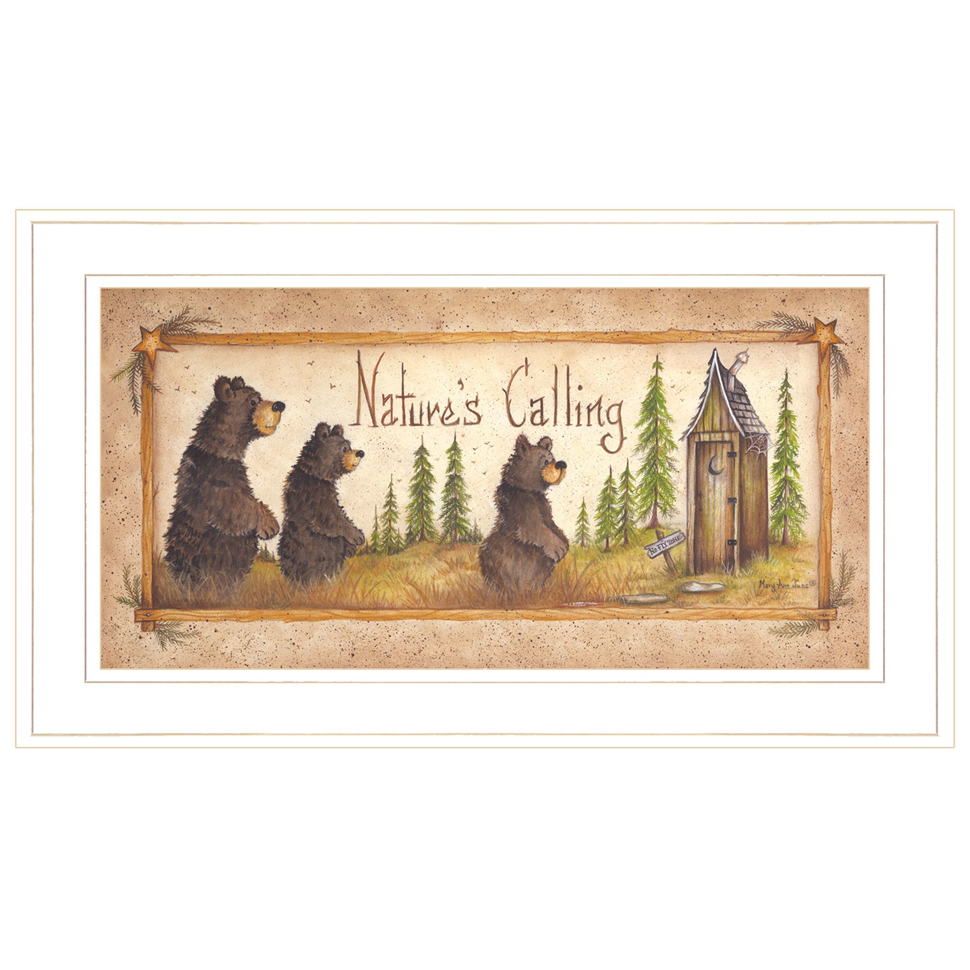 "Natures Calling" by Mary Ann June, Ready to Hang Framed Print, White Frame