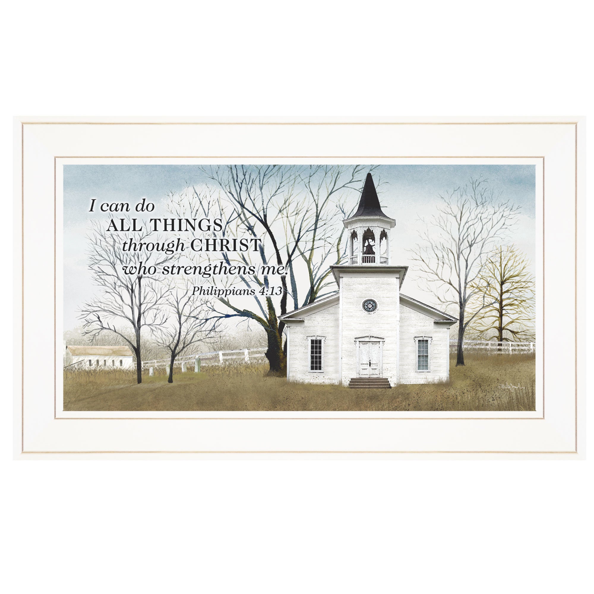 "Amazing Grace" By Billy Jacobs, Ready to Hang Framed Print, White Frame